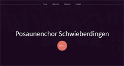 Desktop Screenshot of posaunenchor-schwieberdingen.de