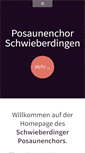 Mobile Screenshot of posaunenchor-schwieberdingen.de