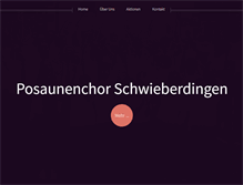 Tablet Screenshot of posaunenchor-schwieberdingen.de